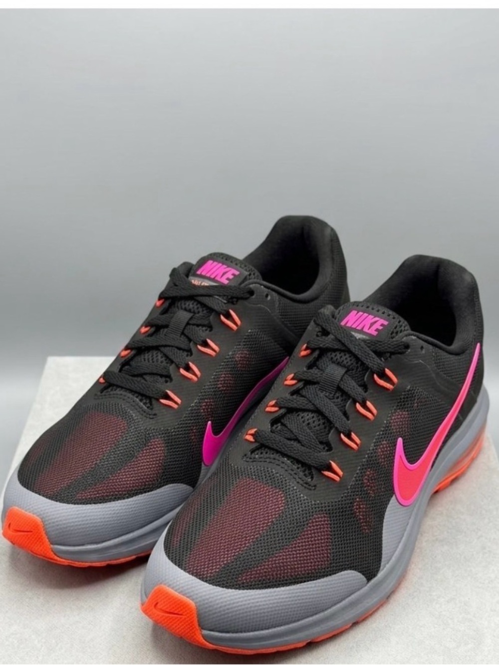 Nike Black Pink and Orange Women's Running Shoes